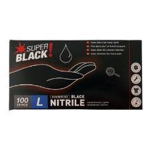 Gants Nitrile Noir 100 pces - L